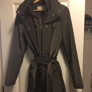 Michael Kor’s chocolate brown winter coat